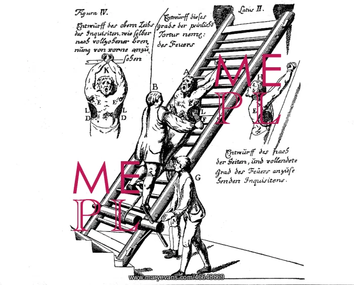 : justice, torture, ladder for using fire to inflict : justice, torture, ladder for using fire to inflict