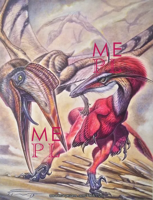 : Juvenile Austroraptor cabazai defends itself from : Juvenile Austroraptor cabazai defends itself from