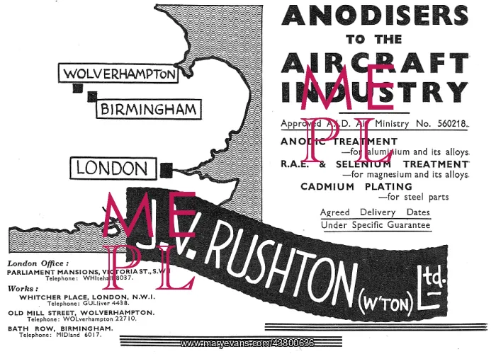 : J.V. Rushton Anodising & Chromating : J.V. Rushton Anodising & Chromating