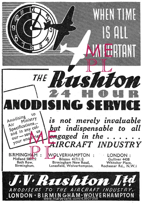 : J.V. Rushton Anodising & Chromating : J.V. Rushton Anodising & Chromating