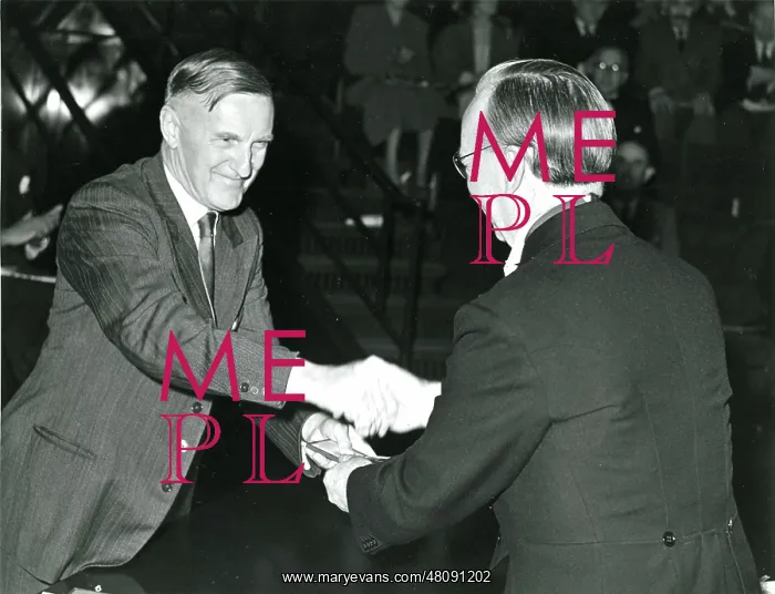 : J.W. Barnes, left, is presented with his Royal Aeronauti : J.W. Barnes, left, is presented with his Royal Aeronauti