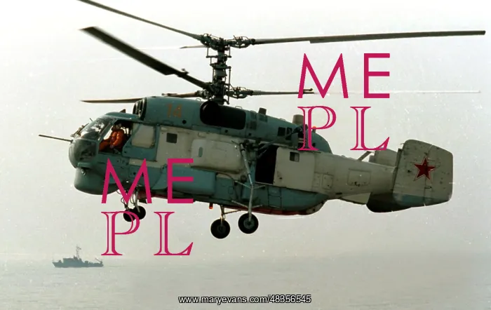 : K-27 helicopter during military drill, 1996 : K-27 helicopter during military drill, 1996