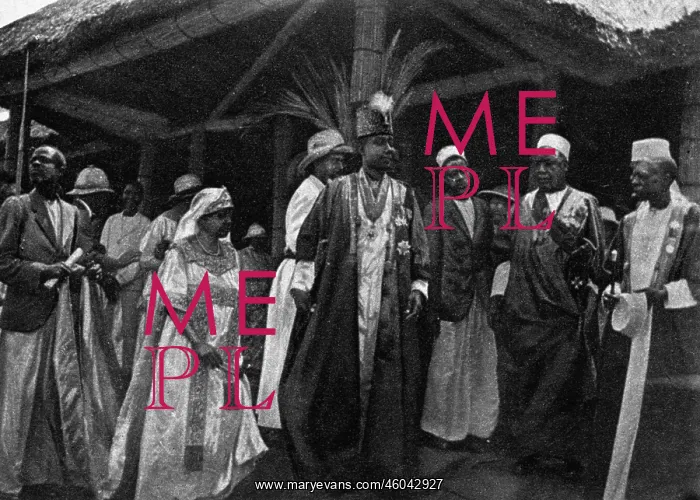 : The Kabaka of Buganda with his consort : The Kabaka of Buganda with his consort