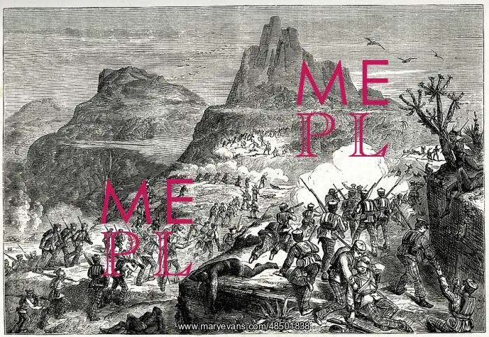 : Kaffir Wars, South Africa, Attacking a Native Position : Kaffir Wars, South Africa, Attacking a Native Position
