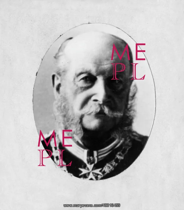 : Kaiser Wilhelm I, German Emperor, in uniform in old age : Kaiser Wilhelm I, German Emperor, in uniform in old age