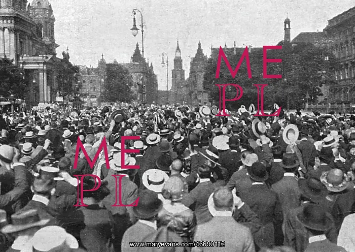 : Kaiser Wilhelm II cheered : Kaiser Wilhelm II cheered