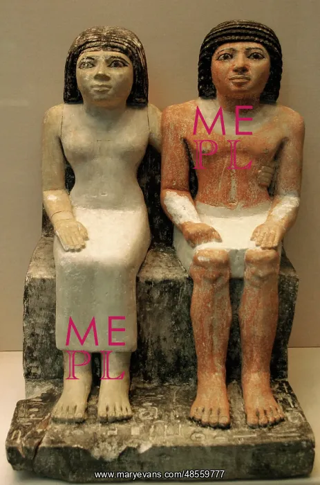 : Kaitep and his wife Hetepheres : Kaitep and his wife Hetepheres