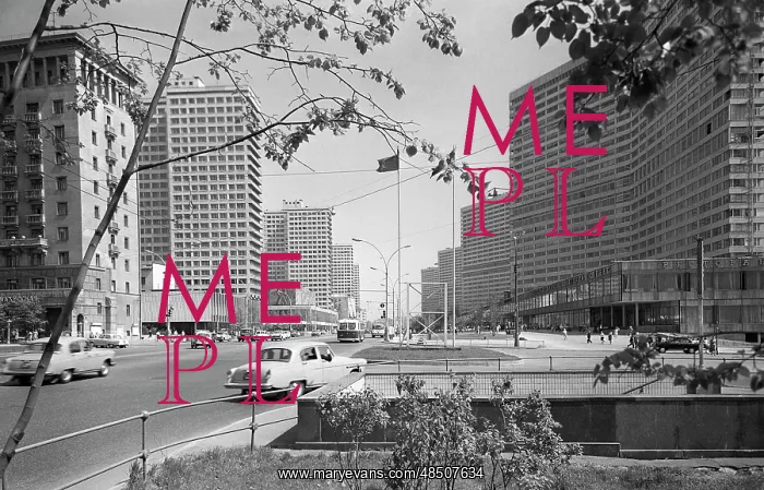 : Kalinin prospect in Moscow, 1968 : Kalinin prospect in Moscow, 1968