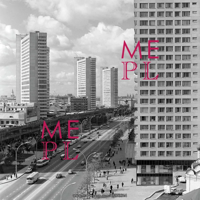 : Kalinin prospect in Moscow, 1973 : Kalinin prospect in Moscow, 1973