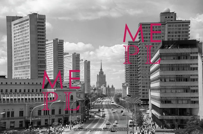 : Kalinin prospect in Moscow, 1974 : Kalinin prospect in Moscow, 1974