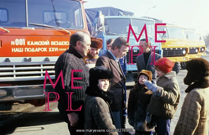: KamAZ trucks in Moscow, 1981 : KamAZ trucks in Moscow, 1981