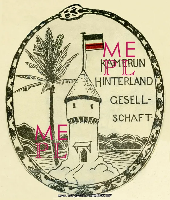 : Kamerun Hinterland Gesellschaft, emblem, 1898 : Kamerun Hinterland Gesellschaft, emblem, 1898