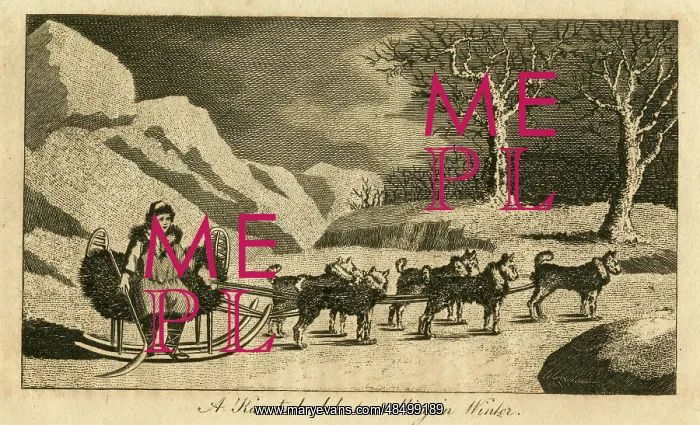 : A Kamtschadale travelling in Winter : A Kamtschadale travelling in Winter