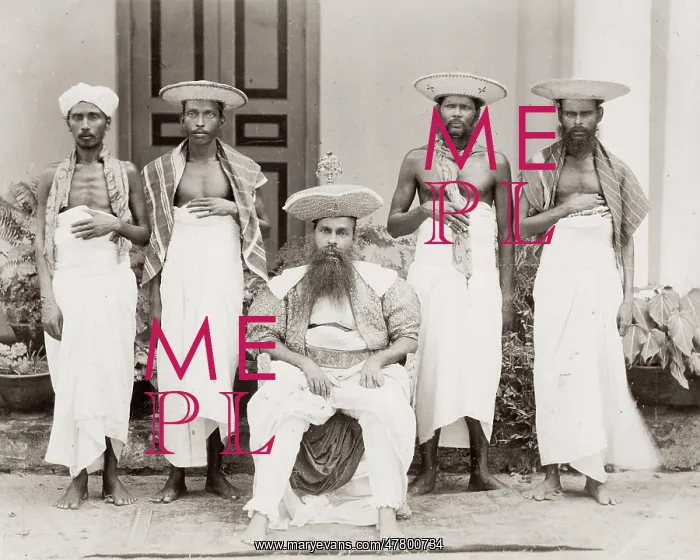 : Kandy, Celyon, Sri Lanka, group of chiefs : Kandy, Celyon, Sri Lanka, group of chiefs
