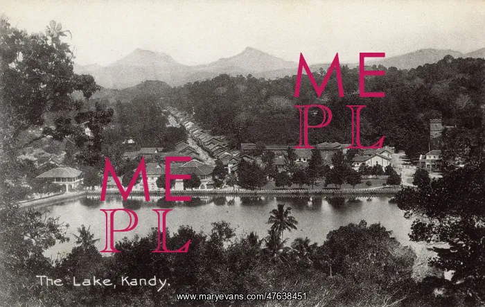  : Kandy Lake, Kandy, Ceylon (Sri Lanka)