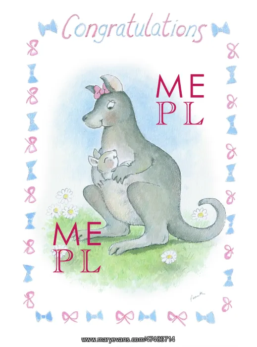 : Kangaroo with a joey in her pouch : Kangaroo with a joey in her pouch