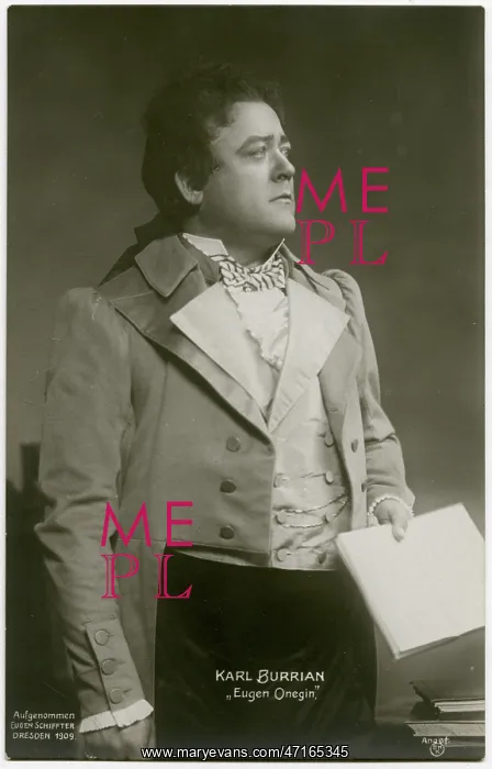  : Karl Burrian as Eugene Onegin