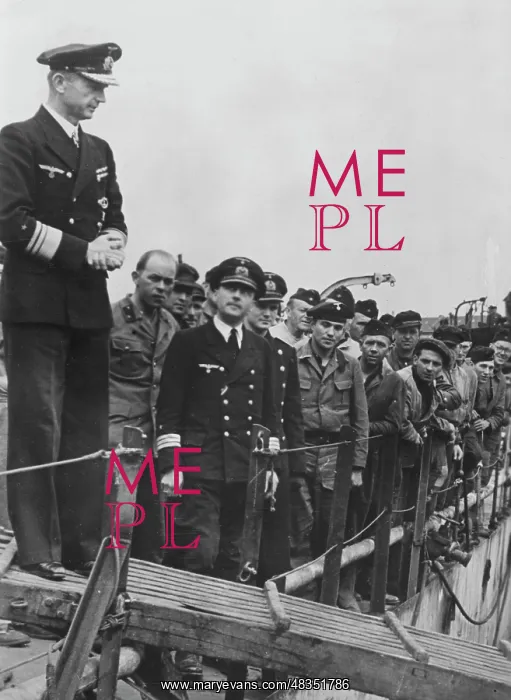 : Karl Doenitz welcomes a submarine, 1941 : Karl Doenitz welcomes a submarine, 1941