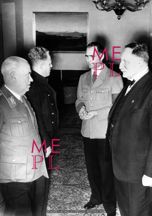 : Karl Haushofer with Rudolf Hess : Karl Haushofer with Rudolf Hess
