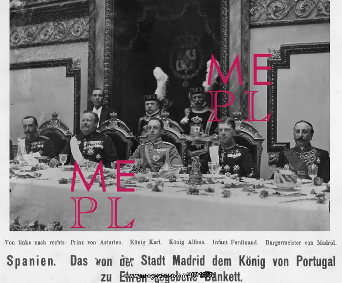 : Karl I. - king - Portugal - Gemahl von Prinzessin Amalie von Frankreich Bourbon-Orleans : Karl I. - king - Portugal - Gemahl von Prinzessin Amalie von Frankreich Bourbon-Orleans