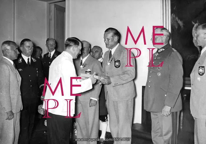 : Karl Ritter von Hal presented Adolf Hitler a memory book of : Karl Ritter von Hal presented Adolf Hitler a memory book of
