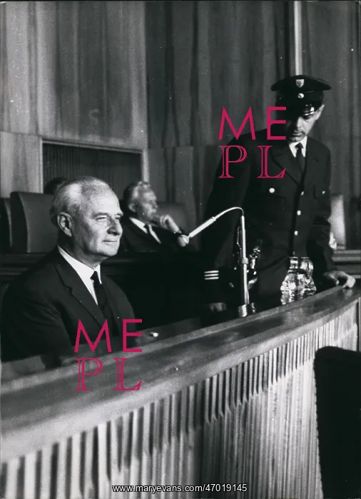 : Karl Wolff on trial for war crimes, Munich : Karl Wolff on trial for war crimes, Munich
