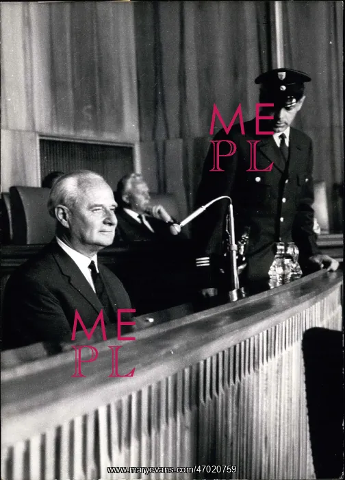 : Karl Wolff on trial for war crimes, Munich : Karl Wolff on trial for war crimes, Munich