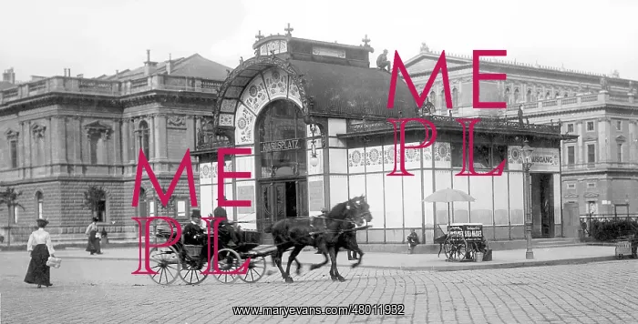 : Karlsplatz in Vienna, 1903 : Karlsplatz in Vienna, 1903