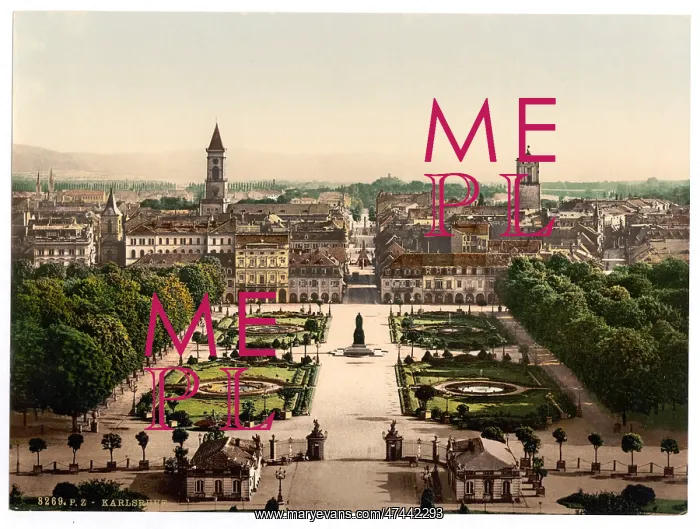 : Karlsruhe, general view, Baden, Germany : Karlsruhe, general view, Baden, Germany