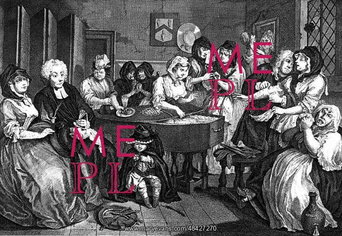 : Kate Hackabout, the harlot, is placed in her coffin : Kate Hackabout, the harlot, is placed in her coffin