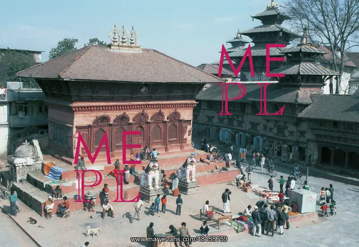 : Kathmandu, Nepal. A view of a crowded : Kathmandu, Nepal. A view of a crowded