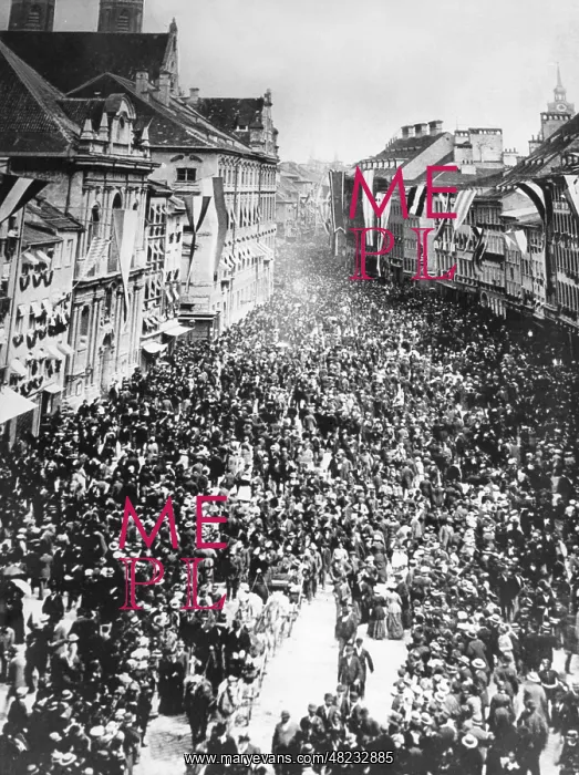 : Kaufingerstrasse in Munich, 1881 : Kaufingerstrasse in Munich, 1881