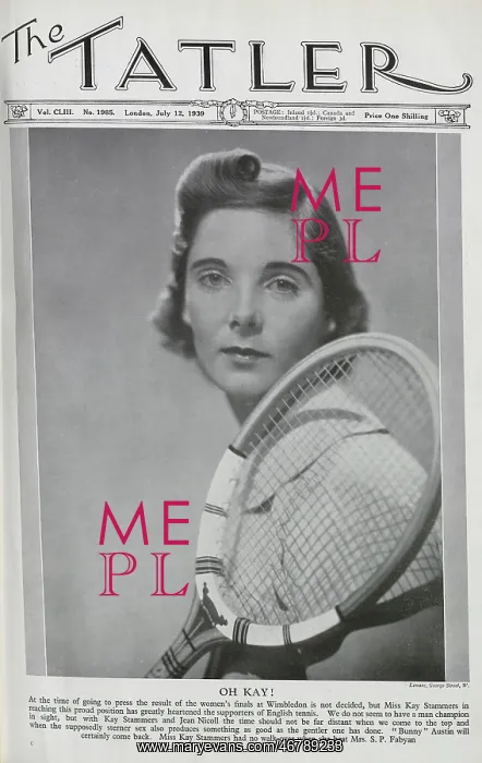 : Kay Stammers, tennis player : Kay Stammers, tennis player