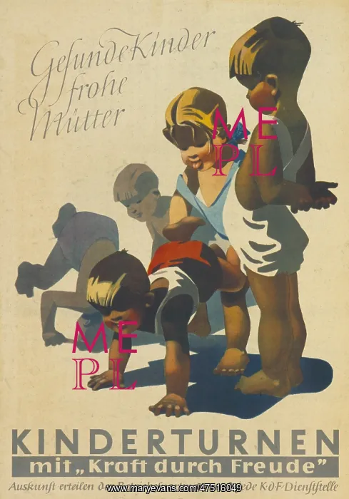 : KdF poster for children's gymnastics : KdF poster for children's gymnastics