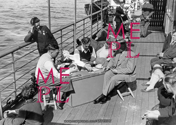 : KdF vacationer on a cruise ship, 1935 : KdF vacationer on a cruise ship, 1935