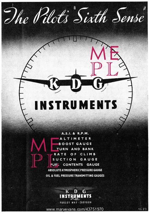 : KDG Aircraft Instruments : KDG Aircraft Instruments