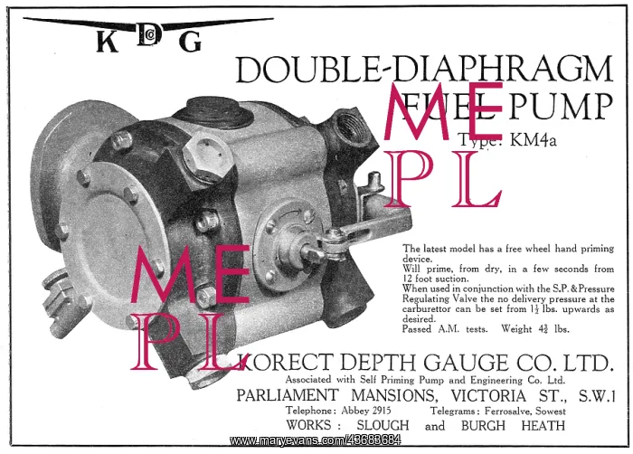 : KDG - Double Diaphragm Fuel Pump : KDG - Double Diaphragm Fuel Pump