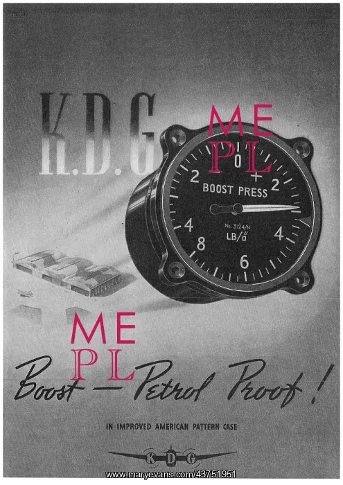 : KDG - Korect Aircraft Engine Boost Pressure Gauge : KDG - Korect Aircraft Engine Boost Pressure Gauge