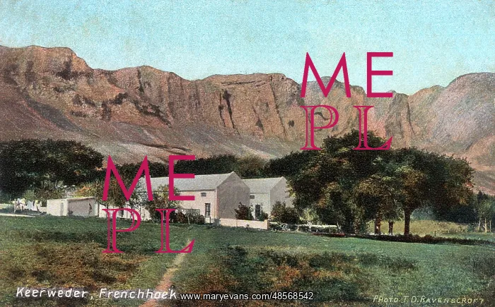 : Keerweder Cottages, Franschhoek, Cape Colony, South Africa : Keerweder Cottages, Franschhoek, Cape Colony, South Africa