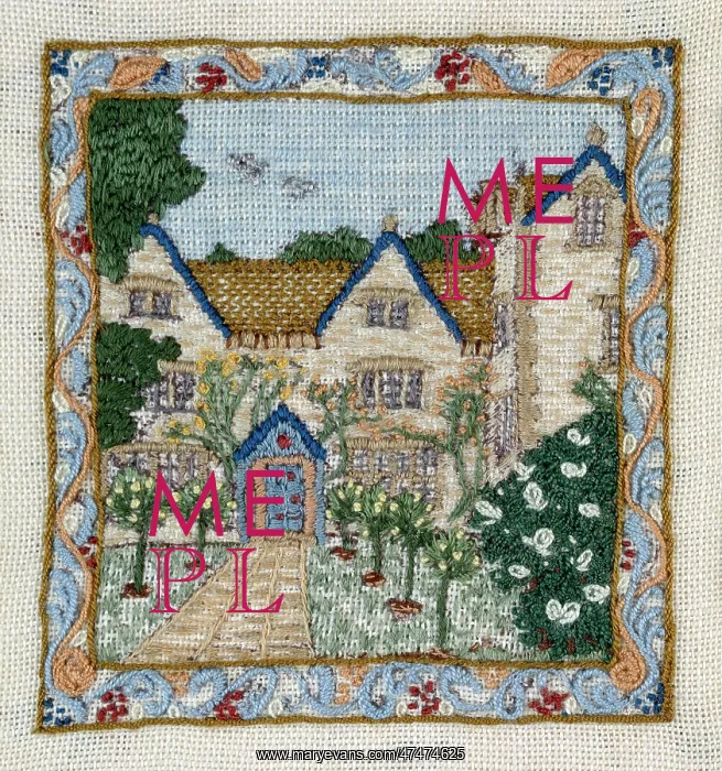: Kelmscott Manor (embroidery) : Kelmscott Manor (embroidery)
