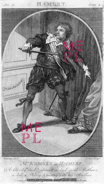 : KEMBLE AS HAMLET - 2 : KEMBLE AS HAMLET - 2