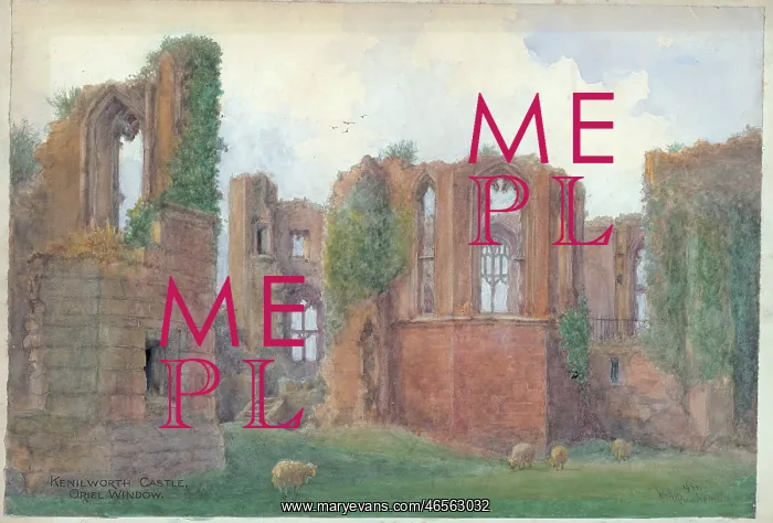 : Kenilworth Castle, oriel window : Kenilworth Castle, oriel window