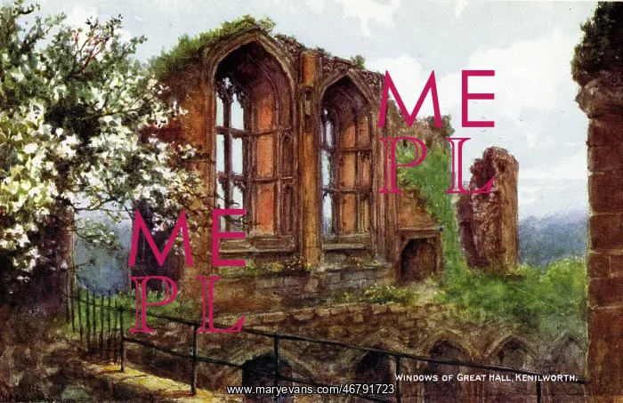 : Kenilworth Castle, Windows of the Great Hall : Kenilworth Castle, Windows of the Great Hall