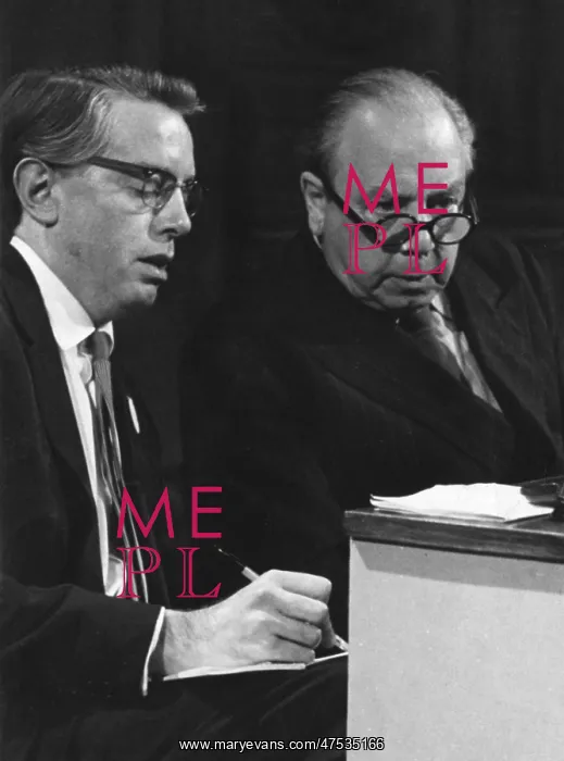 : Kenneth Tynan with J B Priestley : Kenneth Tynan with J B Priestley