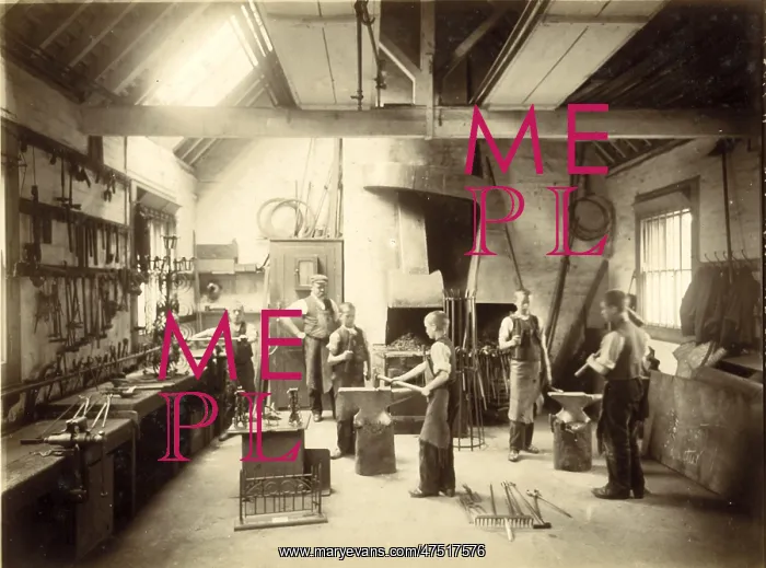 : Kensington & Chelsea District School, blacksmith's shop : Kensington & Chelsea District School, blacksmith's shop