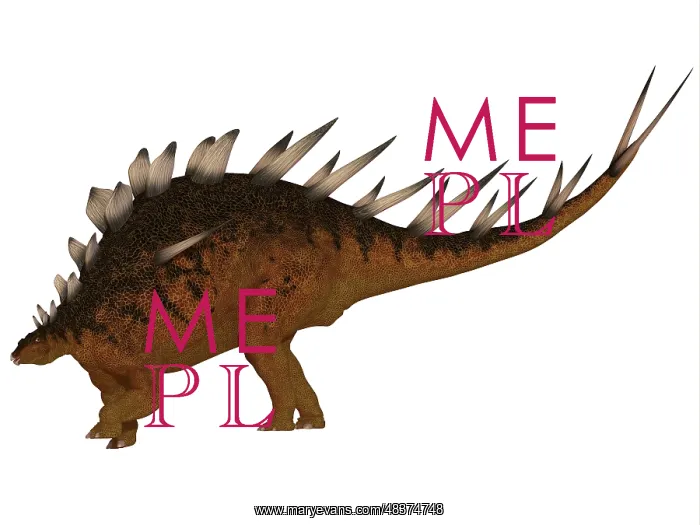  : Kentrosaurus dinosaur from the Jurassic Period