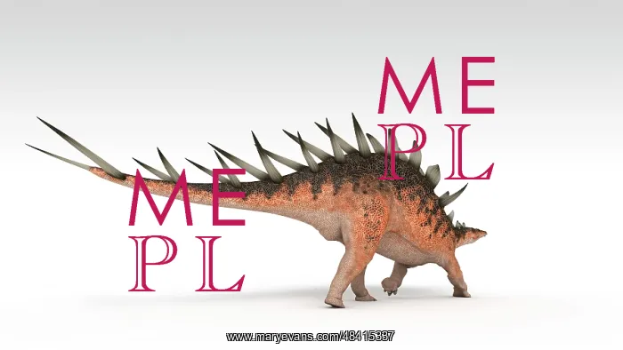 : Kentrosaurus dinosaur, white background : Kentrosaurus dinosaur, white background