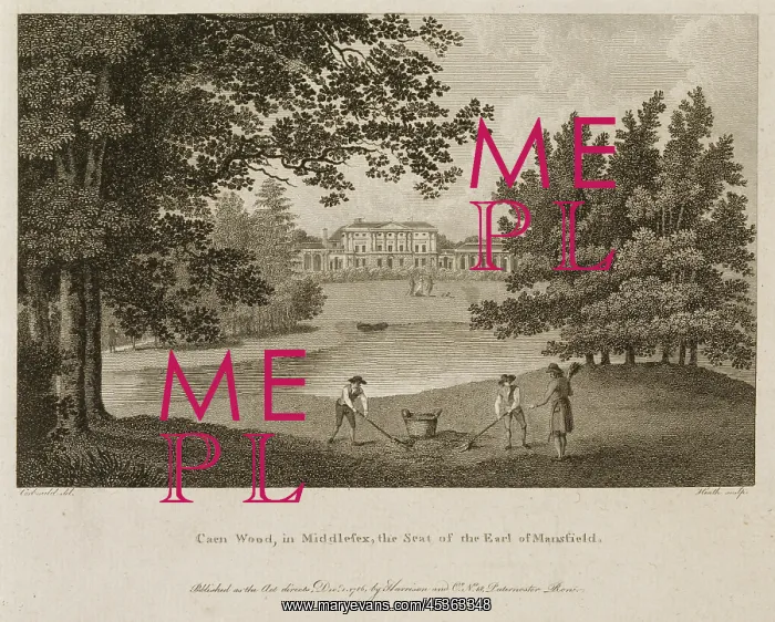 : Kenwood House engraving : Kenwood House engraving