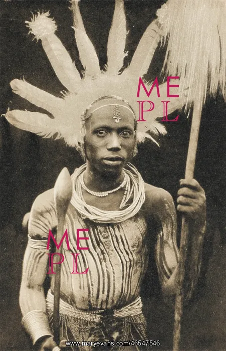  : Kenyan Men in full ceremonial attire