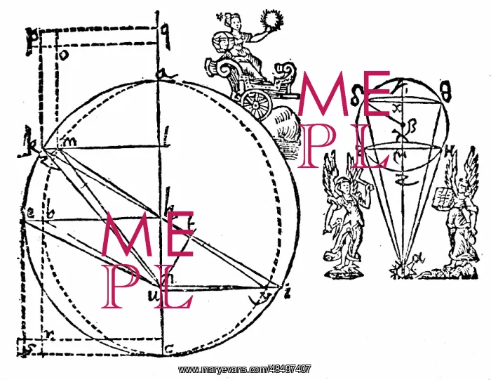 : Kepler's illustration to explain his discovery : Kepler's illustration to explain his discovery